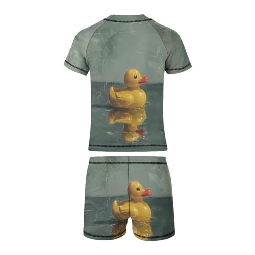 Rubber DucklingChildren's Casual Swimsuit Set - Simple and Versatile7-9Y（120cm）3