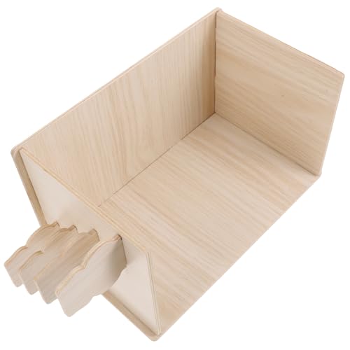 JOINPAYA Maison Bois pour Hamster Cachette Décorative pour Petits Animaux Maison Résistante pour Rats Accessoire Ludique pour Cage