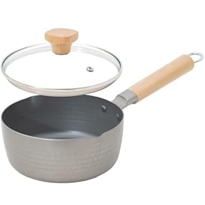 クリーム色 雪平鍋 ガラス蓋付き 中型*3 クリーム色 雪平鍋 ガラス蓋付き 中型*3 クリーム色 雪平鍋