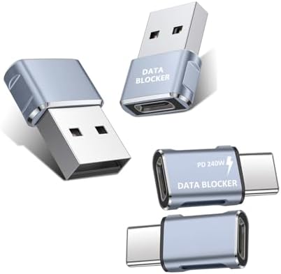 Bloqueador de dados USB – protege contra sucos, à prova de hacker...
