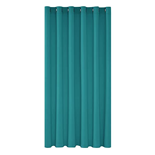 Deconovo Cortinas Dormitorio Salon Opacas Moderna con Ojales, Cortinas Termicas Aislantes Frio y Calor 200x270 cm(Ancho x Alto) Turquesa, 1 Pieza