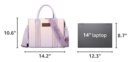 Image of Wrangler Tote Bag for Women Designer Satchel Handbags Top-handle Purses with Strap
