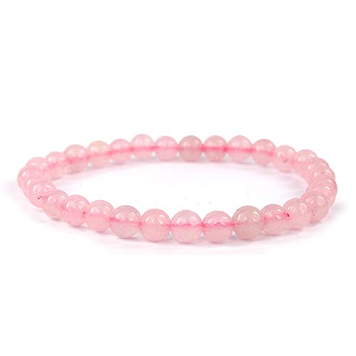 Image of Reiki Crystal Products Natural Crystal Stone Bracelet 6 mm Round Beads for Men & Women | Gemstone Jewellery Bracelet | Reiki Charged | Multiple Stone Variants Available