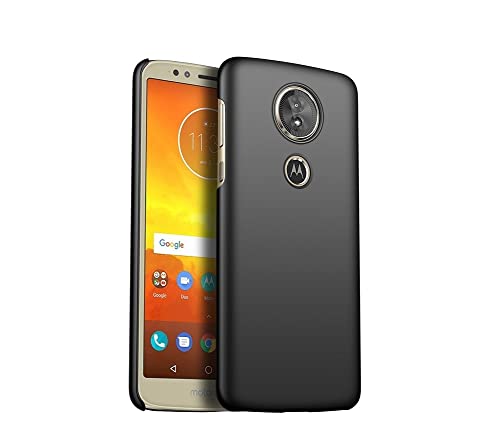 Image of Mobile Back Cover Case for Moto G6 Plus (Silicone Case|CameraProtection|Black SC1510)