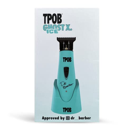 Image of TPOB Ghost X Beard Trimmer Hair Clippers for Men, Professional Hair Trimmer Zero Gapped T-Blade Trimmer Cordless Rechargeable Edgers Clippers Electric Beard Trimmer Shaver (Ghost X Ice)