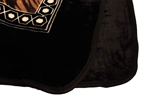 SOLARON Unicorn Queen Bed Blanket, Black