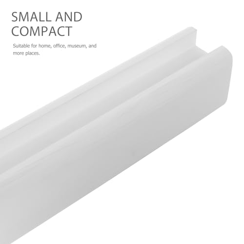 Veemoon Große Spiegelhalterung aus Holz Spiegelhaltergestell in voller Länge Bodenspiegel-ständer Halter Ganzkörperspiegelhalterung Standspiegelhalter für Anzeige Leichter Luxus Base Weiß