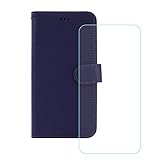 LCEHTOGYE Bildschirmschutz für Umidigi G3 Plus + Hülle, Handyhülle Schutzhülle Cover PU Hülle Handytasche - Gehärtetes Folie Schutzfolie für Umidigi G3 Plus -YSKK- Lila