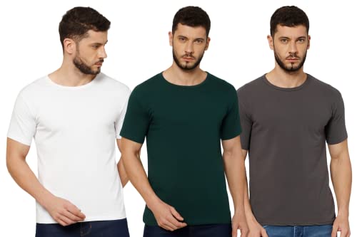 Image of T-Shirt for Men - 100% Cotton Casual T-Shirt | Half Sleeve, Round Neck 4 Way Stretch Fabric | Slim Fit T-Shirt