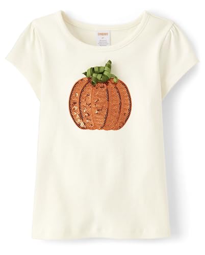 Image of Gymboree Girls' and Toddler All Holiday Embroidered Short Sleeve T-Shirt