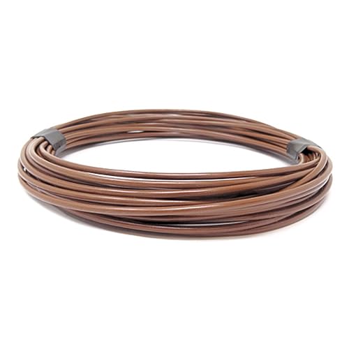 DBG 2.0mm² Automotive Cable | 14 AWG Single Core Thin Wall Wire | 25A Rated | Flexible PVC | Ideal for Car, Boat, Truck, RV & DIY Electrical Projects (Brown, 50 Metre)