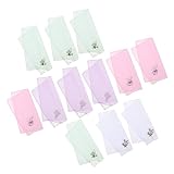 LIGIGWASH 12 Stück Teiliges Damen Baumwolle Taschentuch mit Floraler...