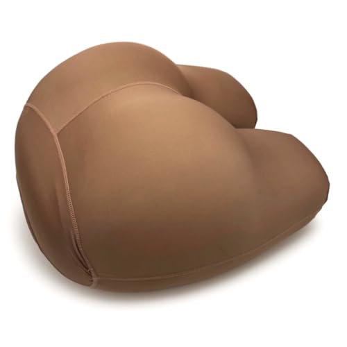 The Buttress Pillow – All-Natural Latex Foam Butt-Shaped Pillow for Sleep, Stress Relief, and Comfort – Ergonomic Design for Side, Back, and Stomach Sleepers – Removable Cover Included