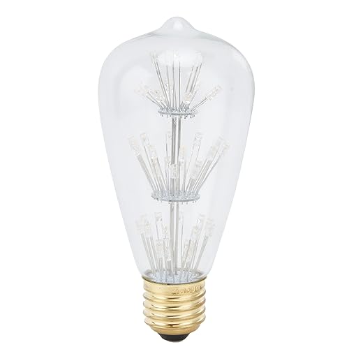 Respicefinem 3W calienta la bombilla del fuego artificial del vintage del LED con vida de servicio larga de cristal de la alta transmitencia ligera del efecto de Gypsophila y