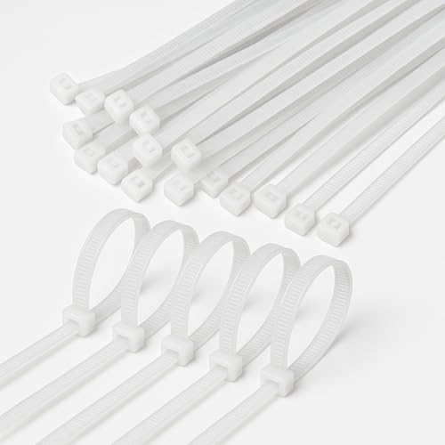 Image of Tidy Fox Self Locking Cable Ties | White | 4 inch x 2.5 mm (10 cm) | 500 nos