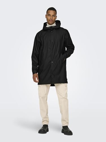 ONSLUCA Raincoat de Only & Sons impermeable cortavientos con capucha ajustable 6