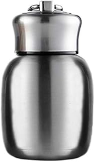 YOUSIS 200ml Mini Thermoses Flask Water Bottle Vacuum Flasks Coffee Milk Drinking Cup Leak-Proof Hot and Cold Water Bottle Travel Drinking Bottle for Home Outdoors (Silver)