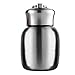Frasco térmico pequeño, 200 ml, botella de agua aislada al vacío, sin fugas, zumo, leche, vacío, botella de agua caliente y fría, regalo para niñas, niños y adultos (plata)