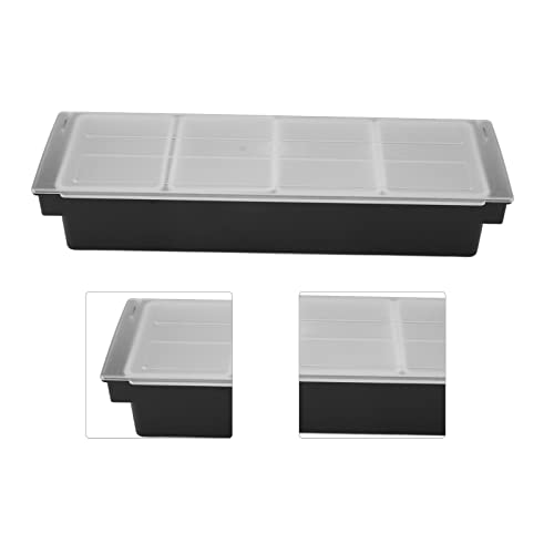 Servidor de Caddy de Condimento Refrigerado a Gelo, Bandeja de Condimento Dispensador de Condimento