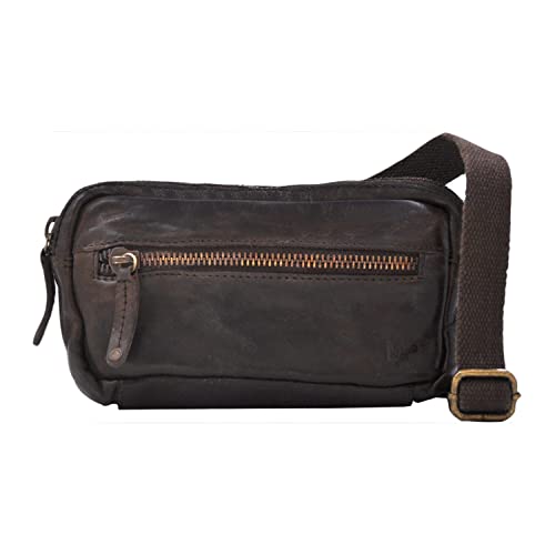 Sac banane en cuir pour homme MP en cuir vintage marron de qualité