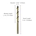 LU&MN M35 Cobalt HSS Jobber Length Twist Drill Bits,Straight Shank,15/64