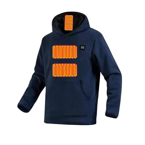 Heated Hoodies for Men Women USB Electric Warming Pullover Sweatshirt Outdoor Sports Rechargeable Heating Coat Unisex