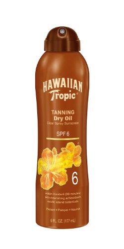 Hawaiian Tropic Golden Tanning Dry Oil SPF 6, 6 oz