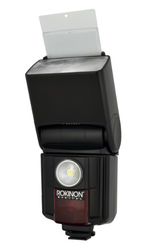 Rokinon D970VL-C Digital Zoom TTL Flash with Video Light for Canon (Black)