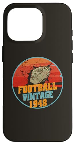 American-Football-Spieler Jahrgang 1948 Geburtstag Football Hülle für iPhone 16 Pro