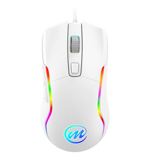 有線ゲーミングマウス C899-White-HLY-JP