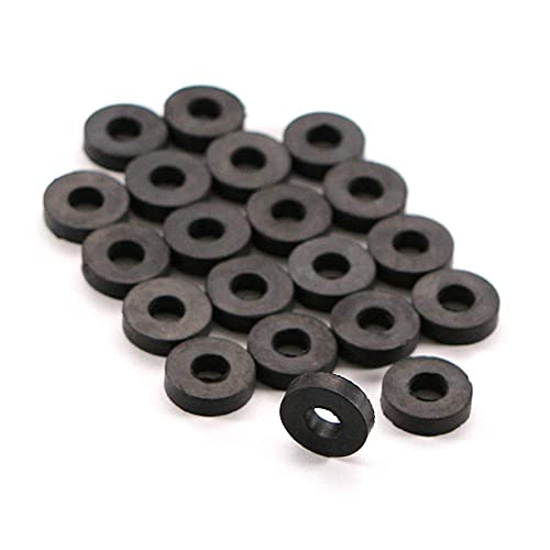 20 PCS Black EPDM Rubber Washers - (.500 x .180 x .125) for Attachment Mounting Posts, Kydex Holster Retention Washers