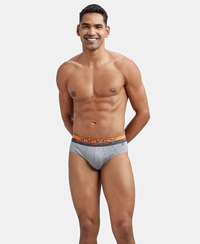 Image of Jockey FP01 Men Super Combed Cotton Solid Brief with Ultrasoft Waistband