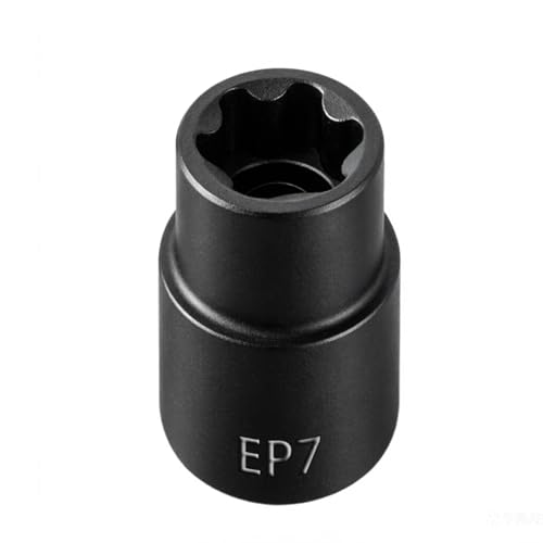 JEUCLEL EP Socket EP7, 6 Point 1/4” Dr Female External E-Torx Plus Socket