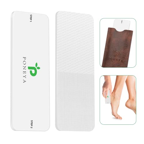 Foot File-Nano Glass Foot File Callus Remover For Feet, Best Foot Care Pedicure Tools Foot Scrubber To Remove Dead Or Hard Cracked Dry Skin, Foot Scraper For Soft Feet, For Men Women Travel (White) #TOP1