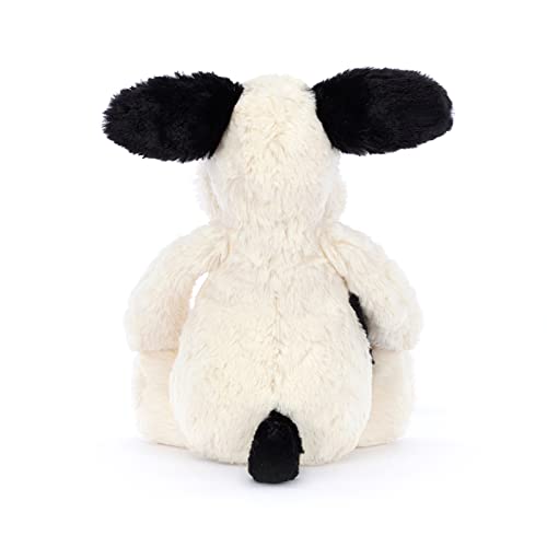Jellycat Bashful Black and Cream Puppy Stuffed Animal, Medium 12 inches - Dogs and Puppies Plush Toy - Classic Children's Gift image 11