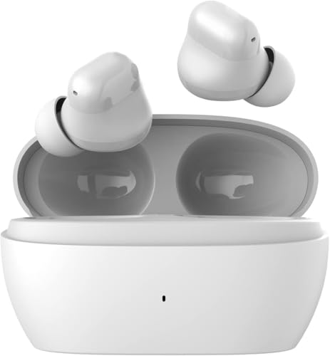 1MORE Wireless Earbuds, omthing AirFree Buds True Wireless Headphones, Bluetooth 5.3 Earbuds with Adjustable EQ, 44H Playtime In-Ear Headphones, Earphones with DNN Noise Cancelling Microphone, White