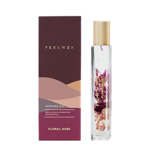 Fernweh Floral Hues Perfume Oil Roll On (10ml) | Long Lasting Vanilla Perfume for Women and Men | High Concentration & Alcohol-Free Floral & Woody Fragrance | For Travel & Daily Use