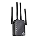 Produktbild FASD 5GHz WiFi Range Extender-1200Mbps WiFi Remote-Extender Repeater, Dual-Band Wireless-Signal Booster Ethernet Port Network Extender und 4 Externe Antennen,Schwarz