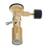 LOLIPPYY Tragbarer Bunsenbrenner Gasbrennerkopf Messing mit Verstellbarer Gasregelung für Labor und Industrie