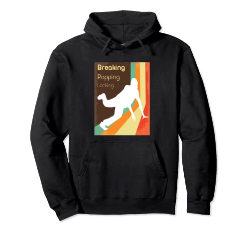Retro Breakdance Popping Bloqueo Vintage Street Dance Regalo Sudadera con Capucha
