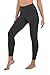 90 Degree By Reflex High Waist Tummy Control Interlink Squat Proof Ankle Length Leggings - Black - Large