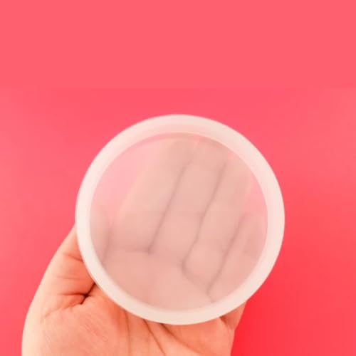 Image of R H Lifestyle Silicone Moulds Round Resin Art Mould Coaster Mould for Resin Art Epoxy Casting Mould Tray Photo Frame Mold Resin Coaster Mould Set of 4, 3 Inch