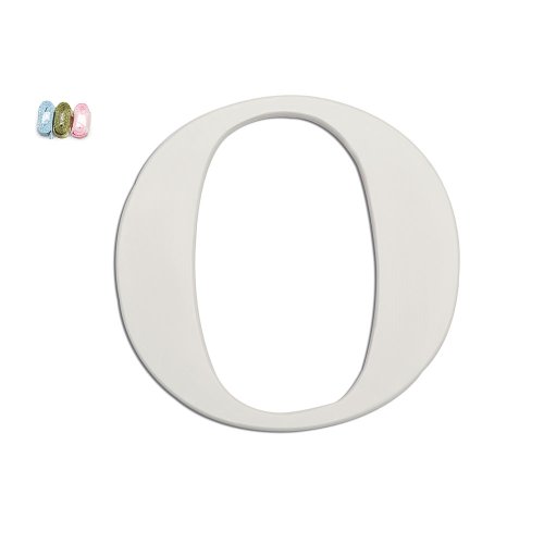 Babies"R"Us O Wooden Personalizable Letter Wall Decor White