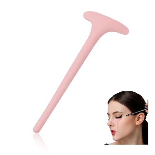 YAFIYGI マスカラシールドアプリケーター 再利用可能 ダブルエンドアイラッシュガードツール アイメイク用 まぶたとまつげを保護します シリコンシールド 汚れをブロックする メイクアップエイド 女性用 (ピンク)
