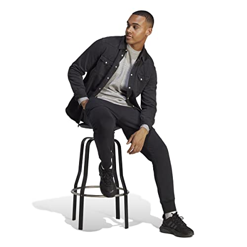 Pants Adidas homme Essentials en molleton noir taille M avec logo