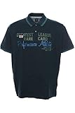 Größe: 3XL Kitaro Poloshirt Polo Shirt Hemd Herren Kurzarm Baumwolle Piqué Plusgröße, Farbe:dunkelblau, Herrengrößen:3XL