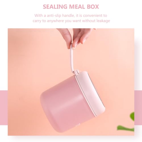 Contenedor de comida de acero inoxidable de 530ml portátil con termo aislante 7