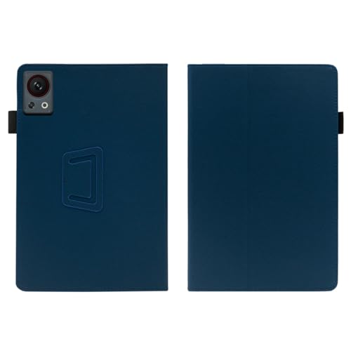 INSOLKIDON Compatibile con DOO-GEE T30SE 11 INCH Tablet Custodia protettiva in pelle Cover con Funzione di Supporto, Auto Svegliati/Sonno,Cover Protezione in PU Pelle (Dark blue)