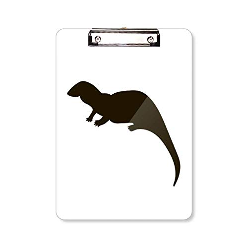 Bloc-notes motif animal de mer noir de format A4 avec couverture rigide