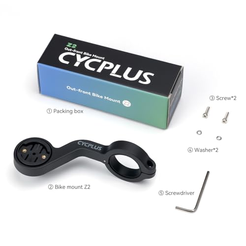 CYCPLUS Compatible for Edge Out Front Bike Computer Mount for 31.8mm Handlebar Z1